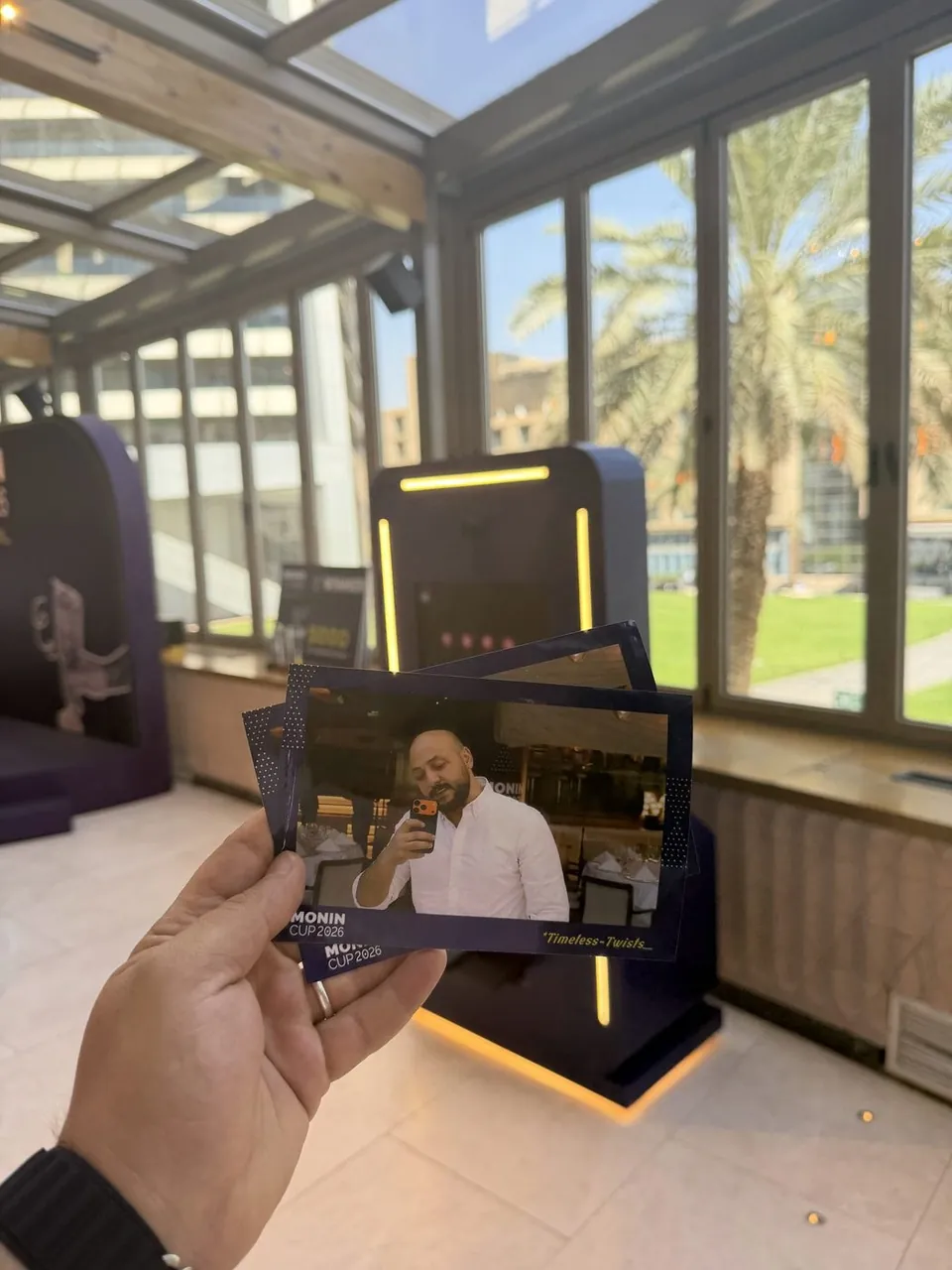 Instant AI photo print at the Monin Cup 2026
