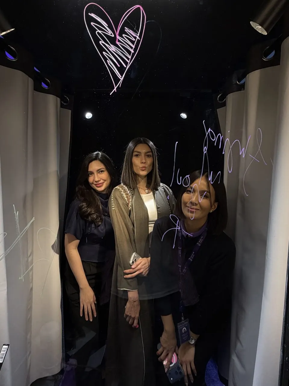 Riyadh Air team photo inside the Signature Booth